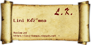 Lini Kámea névjegykártya